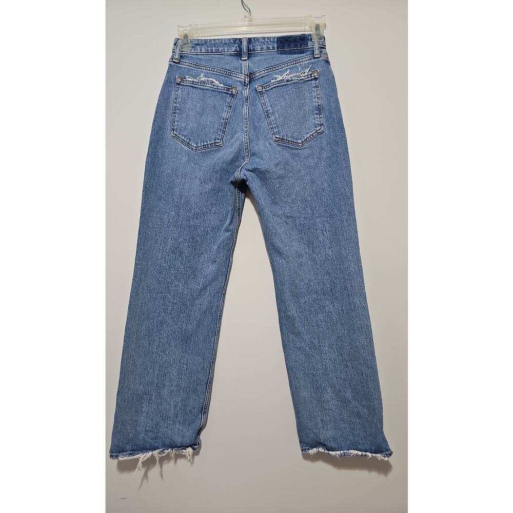 Abercrombie & Fitch 90s Relaxed High Rise Curve Love Womens 28 6S Medium Wash - Picture 4 of 13